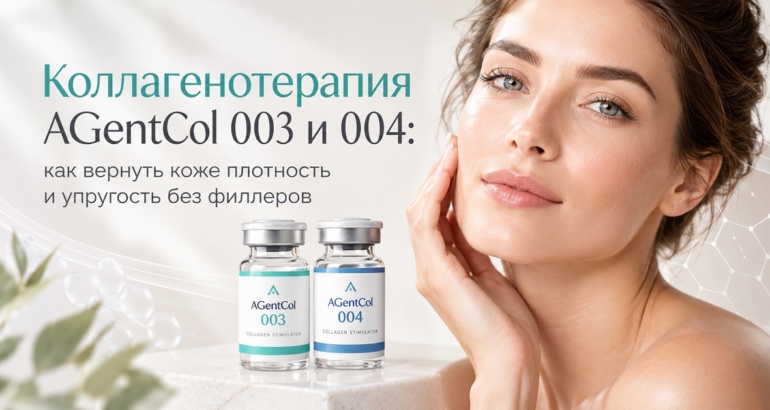 Коллагенотерапия AGentCol 003 и 004: как вернуть коже плотность и упругость без филлеров